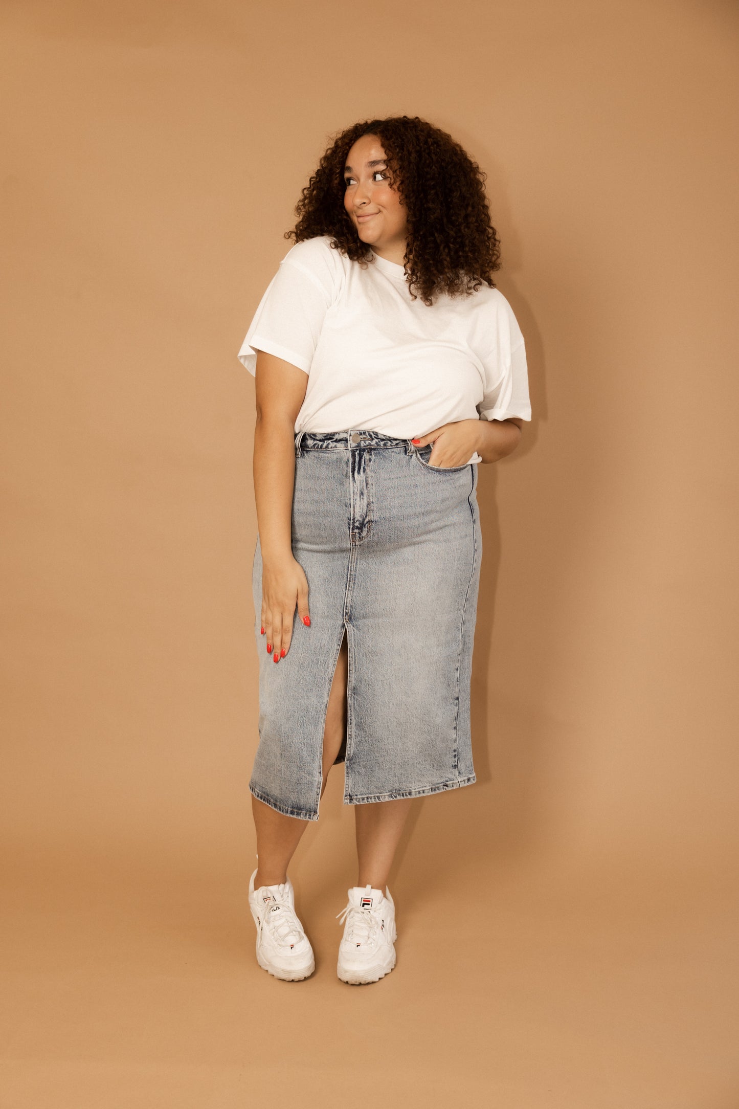 THE MADELYN DENIM - SKIRT