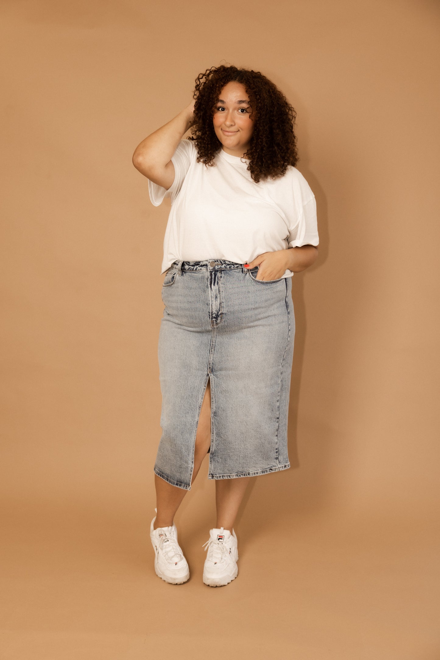 THE MADELYN DENIM - SKIRT