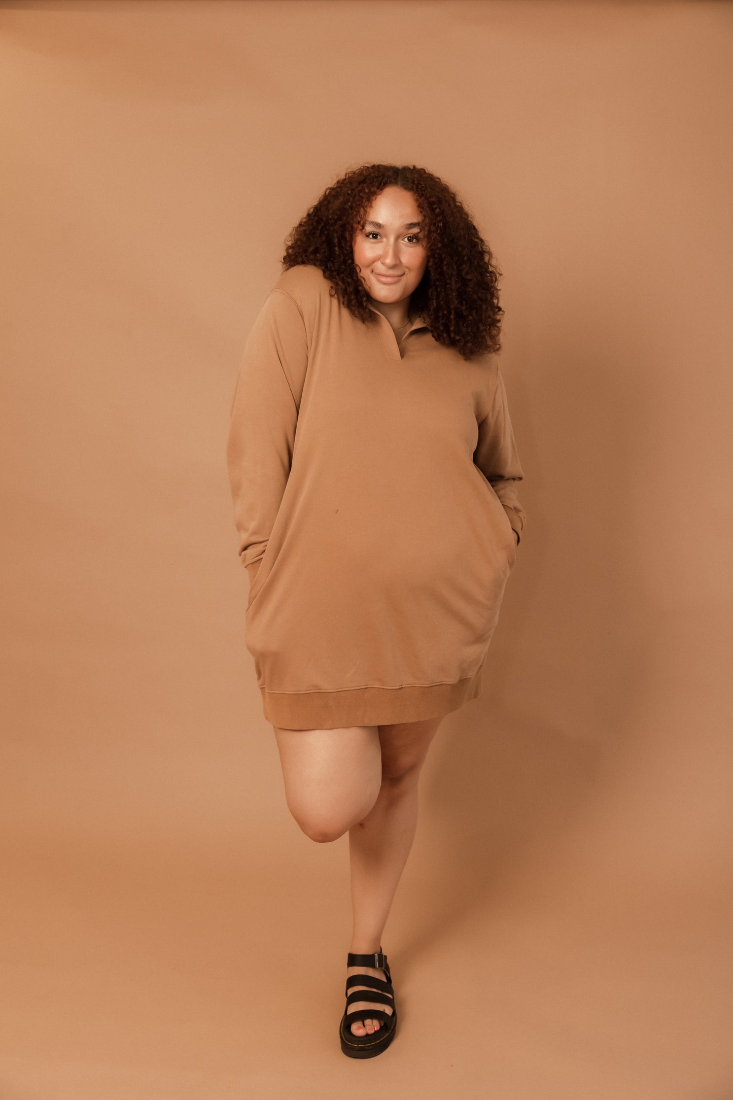 MAPLE SHADOWS SWEATSHIRT DRESS