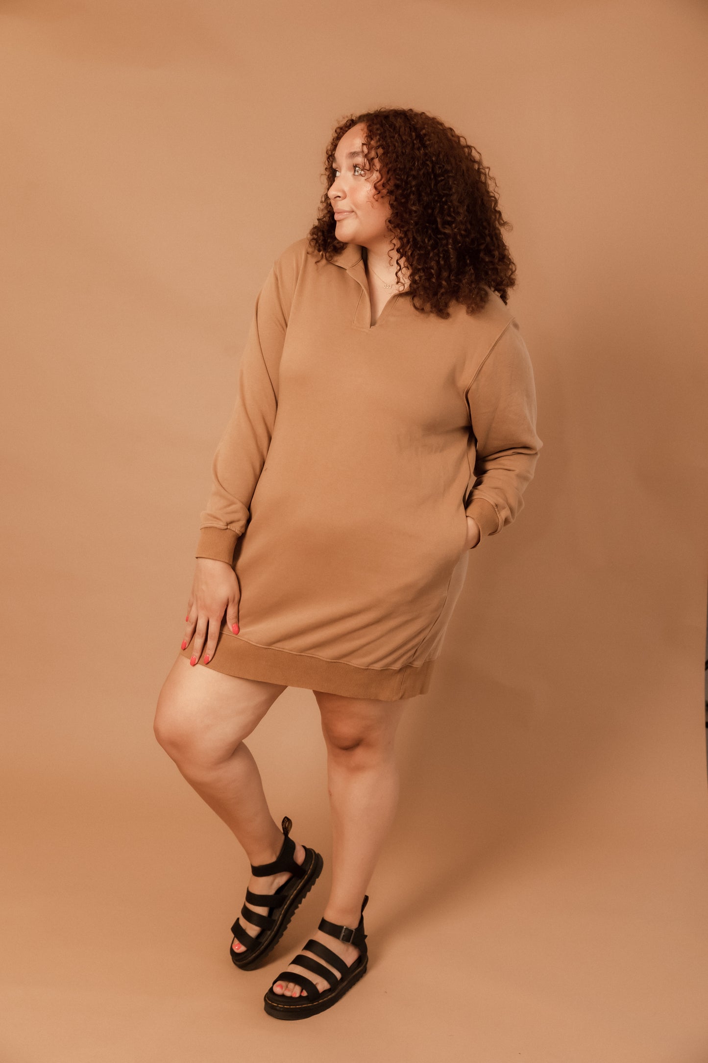MAPLE SHADOWS SWEATSHIRT DRESS