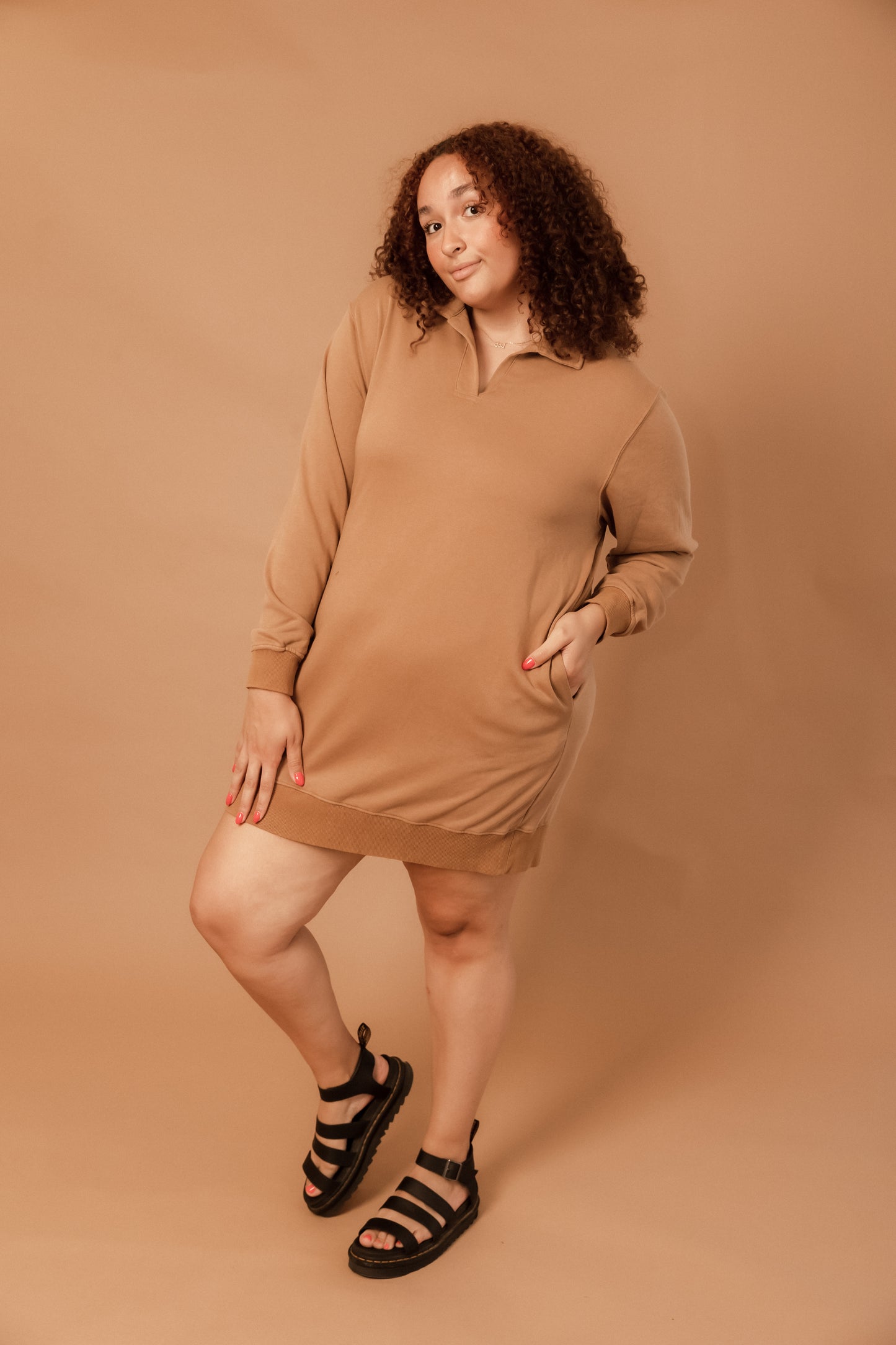 MAPLE SHADOWS SWEATSHIRT DRESS