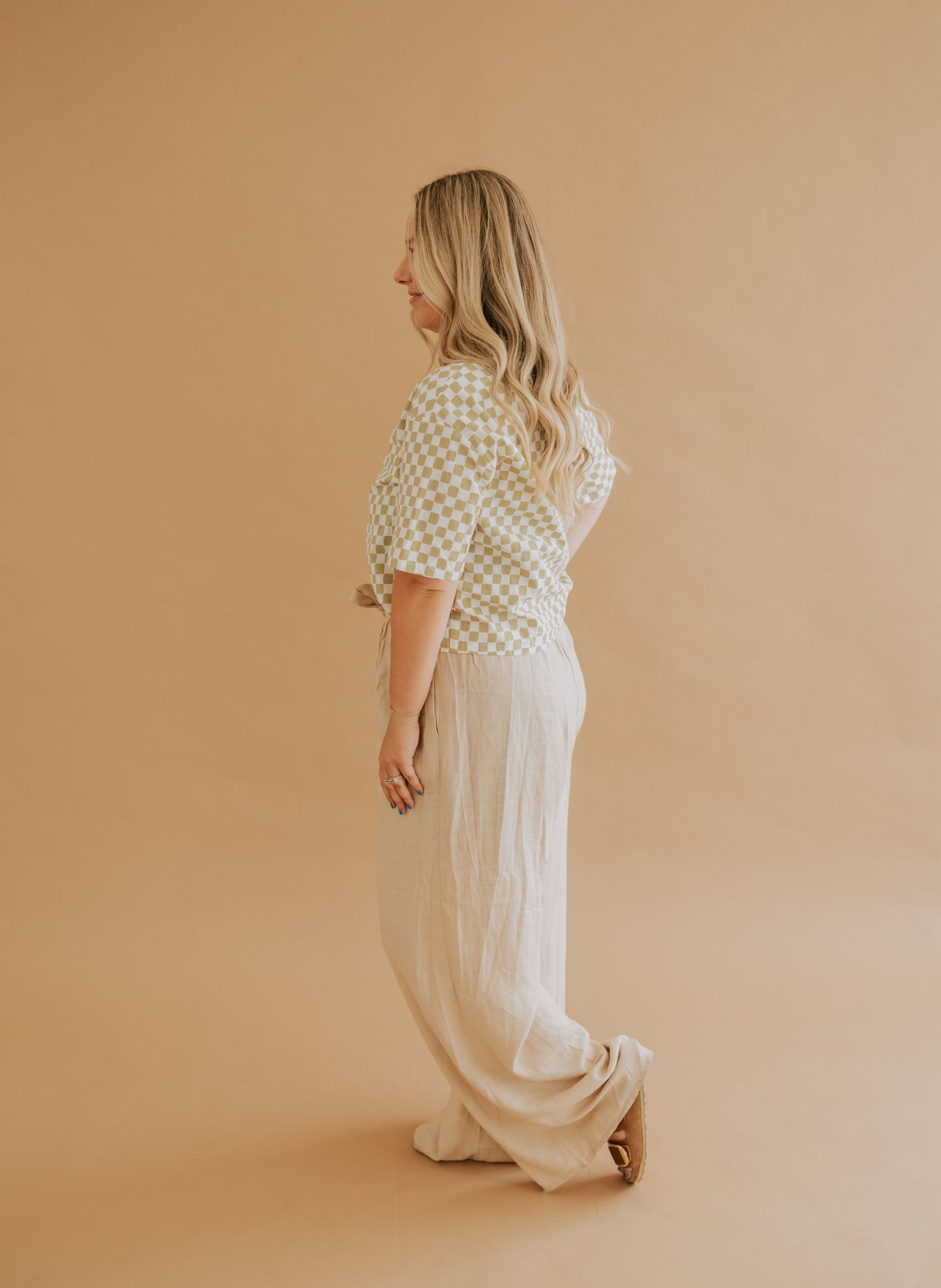 CREAM LINEN PANTS