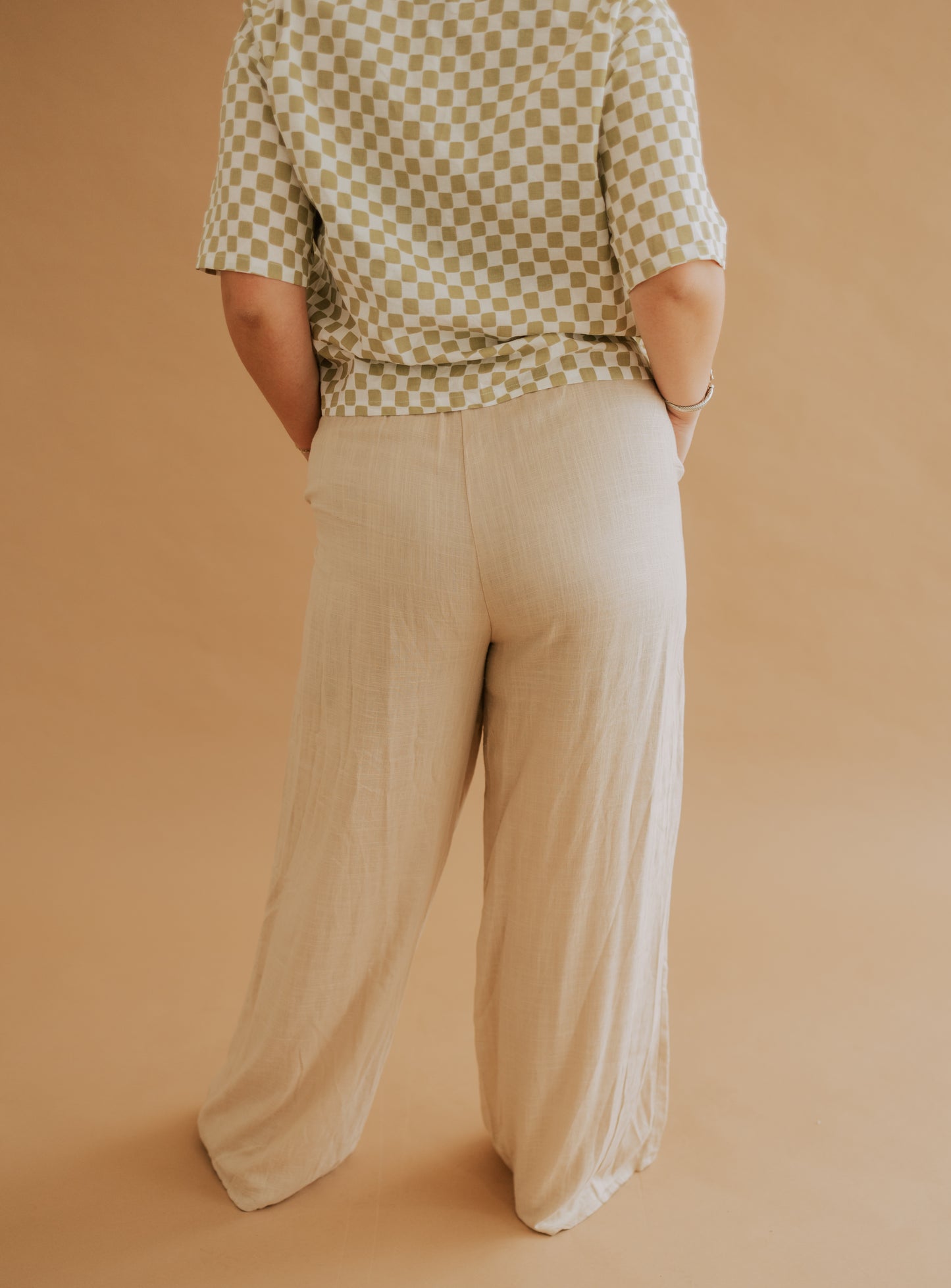 CREAM LINEN PANTS