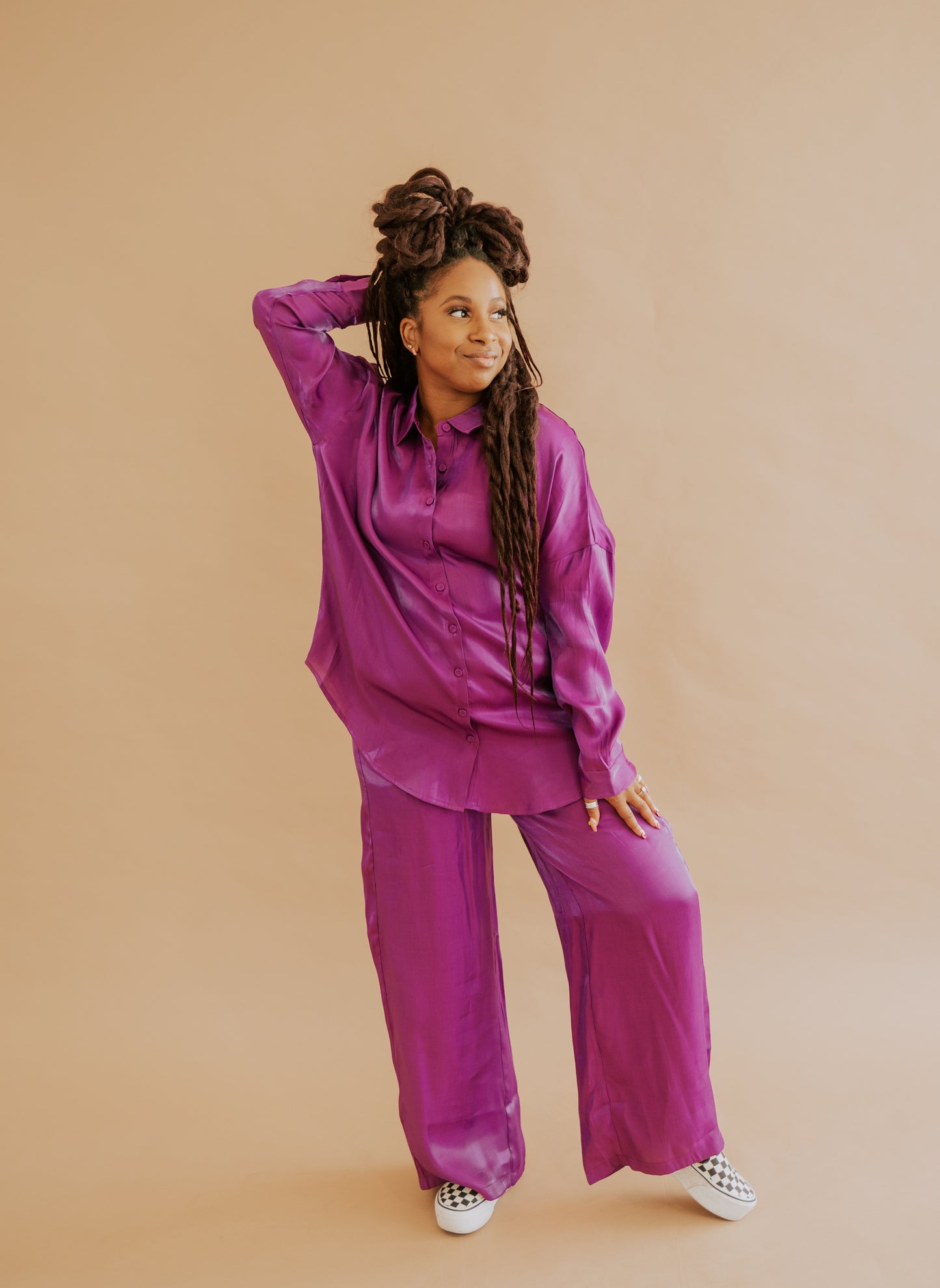 GIGI SATIN SET PANTS - FINAL SALE