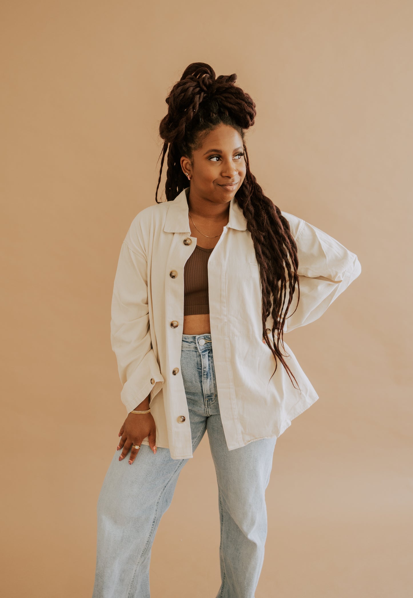 IN LIEU OF LINEN BUTTON UP