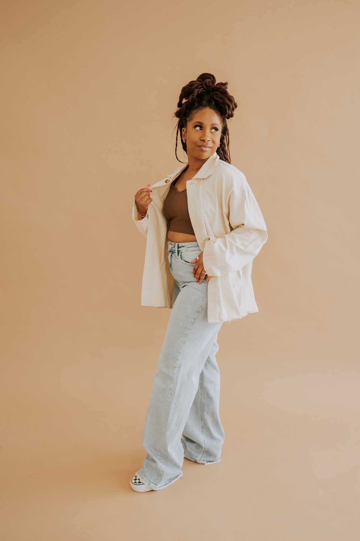 IN LIEU OF LINEN BUTTON UP