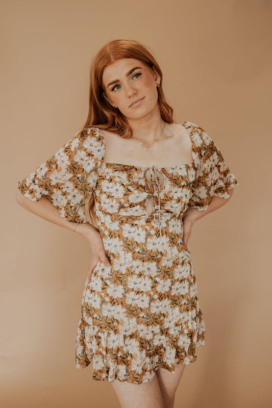 FEELIN DAISY MINI DRESS - FINAL SALE