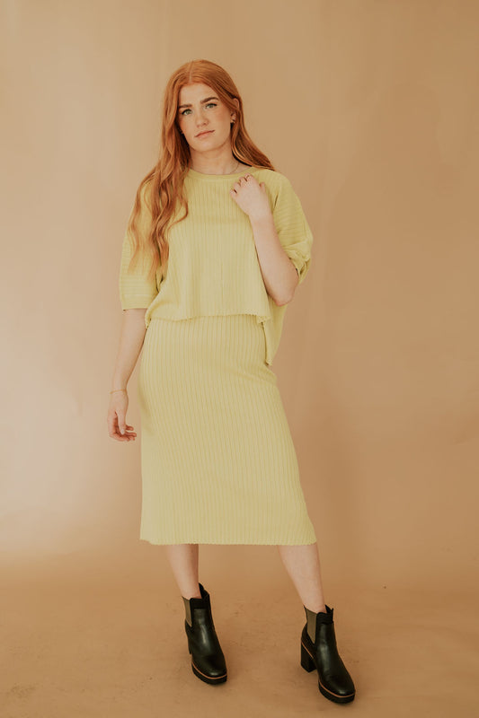 LEVEL UP (SET) DRESS - LIME