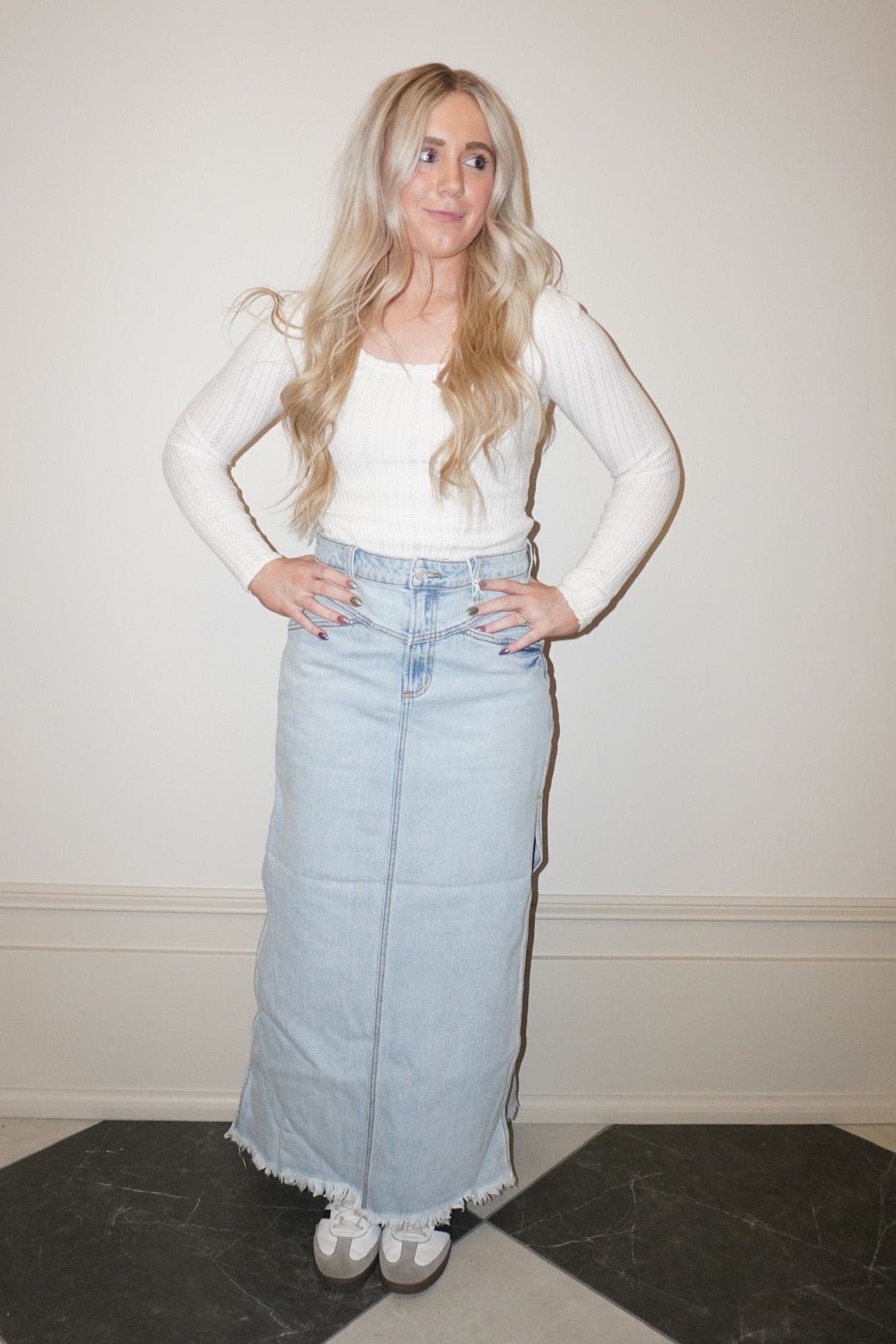 DOSE OF DENIM MIDI - SKIRT