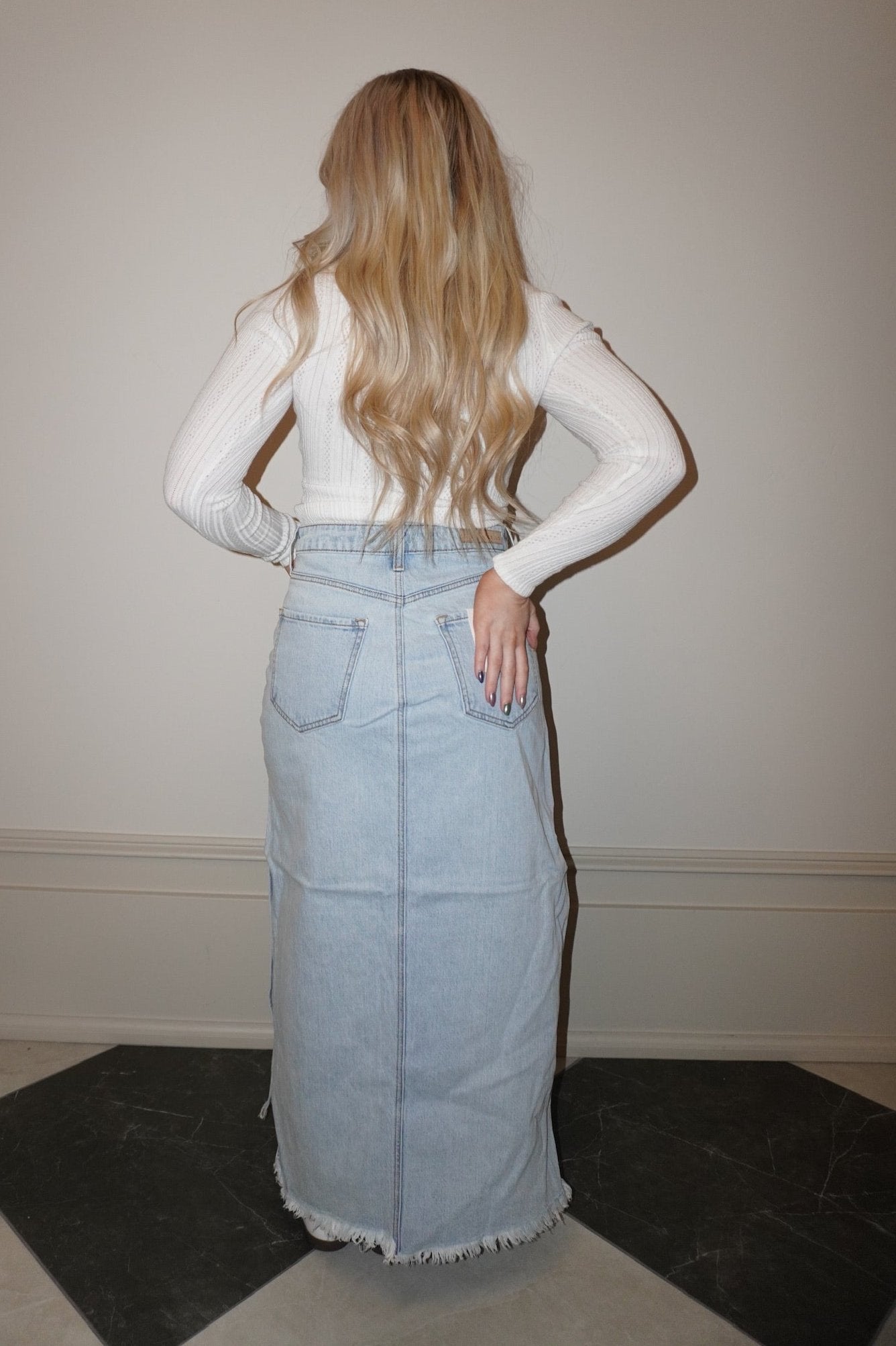 DOSE OF DENIM MIDI - SKIRT