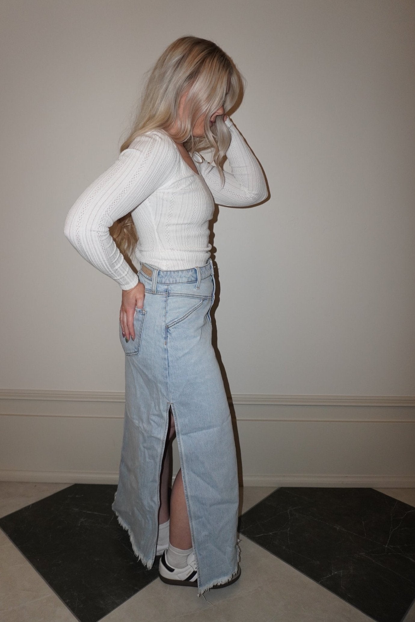 DOSE OF DENIM MIDI - SKIRT