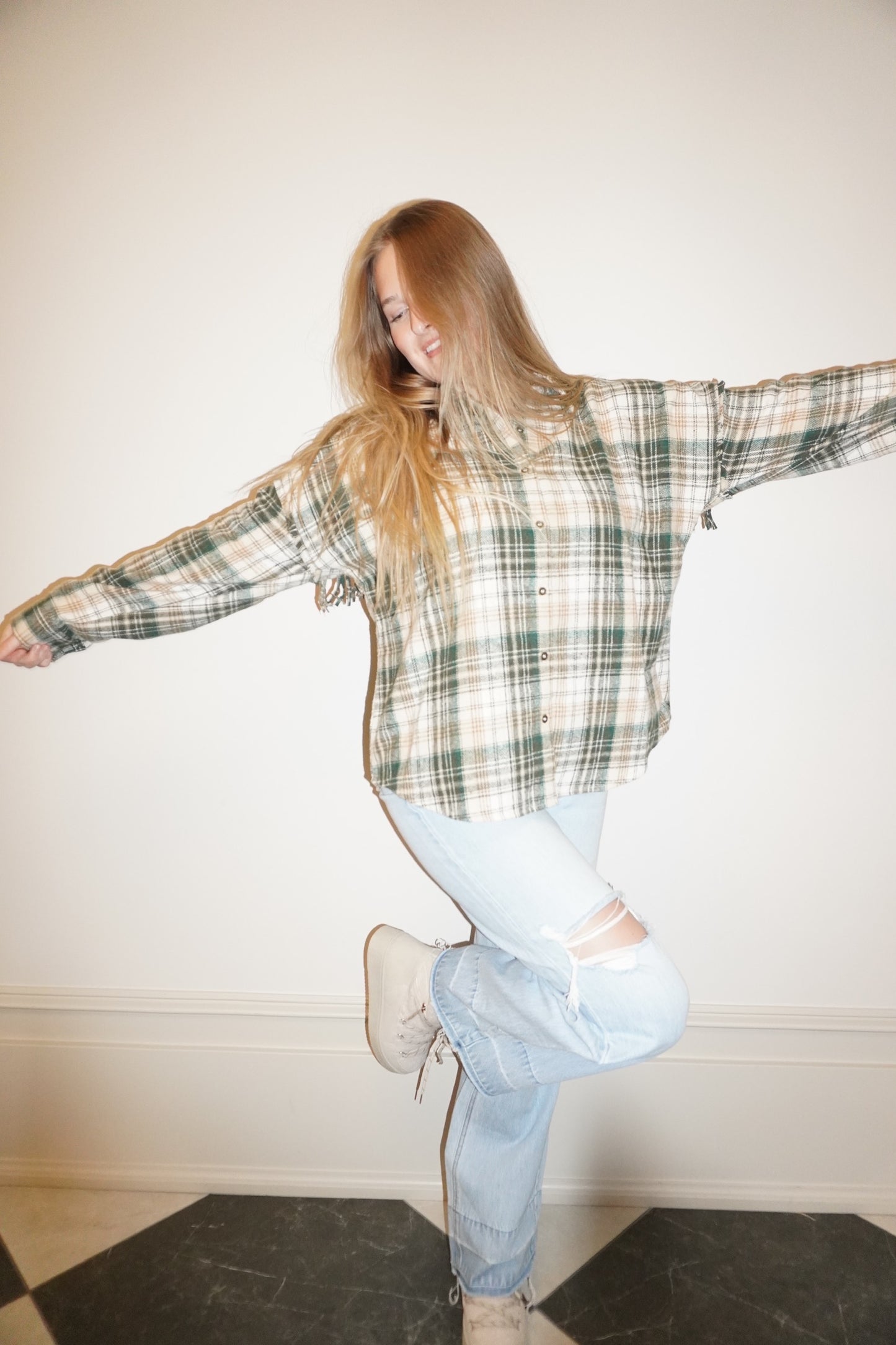 CHRISTMAS TREE FARM FRINGE - FLANNEL