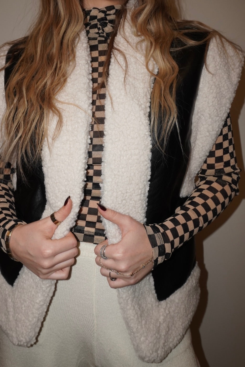 VISITING VAIL - FAUX LEATHER VEST