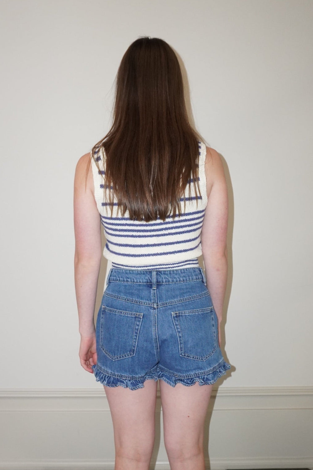 RUFFLE ME UP - DENIM SHORTS