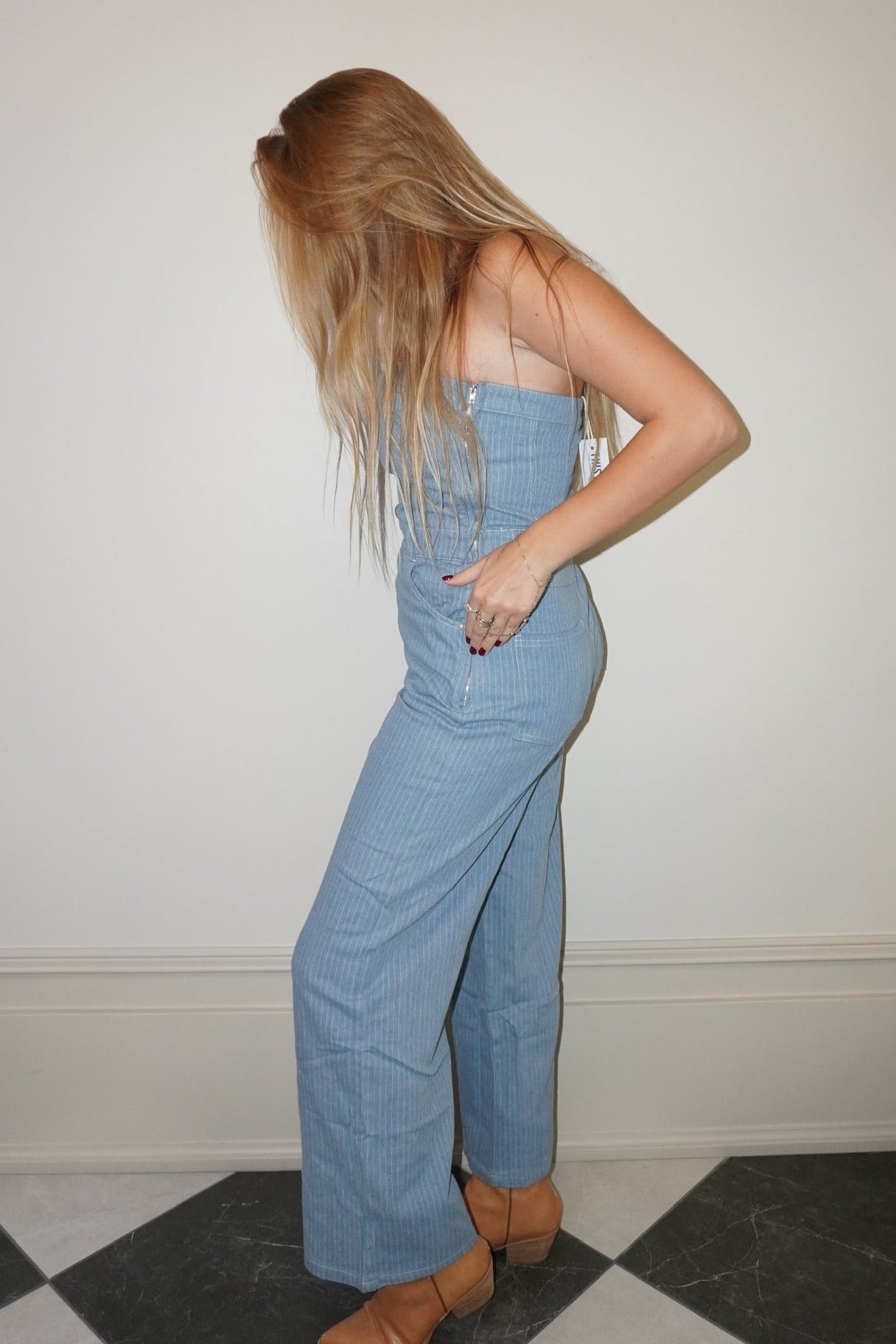 PINSTRIPE PROBLEMS - JUMPSUIT