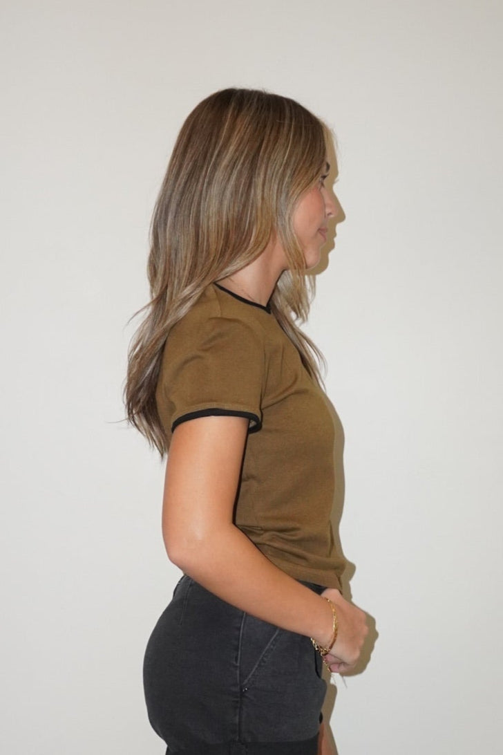 TONE ON TONE - TEE (MOSS)
