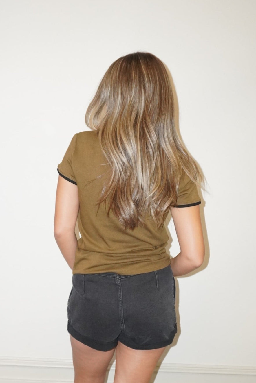 TONE ON TONE - TEE (MOSS)