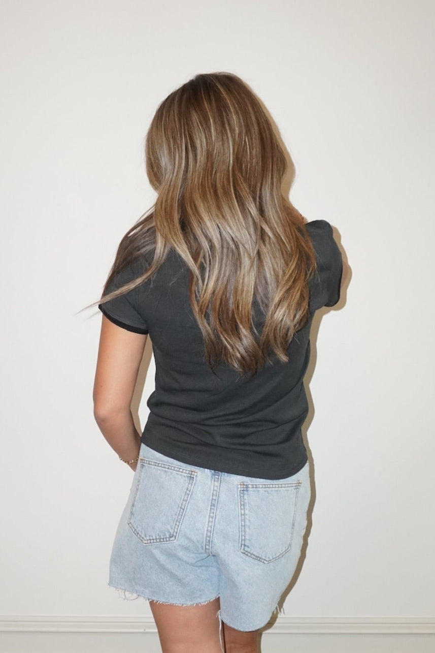 TONE ON TONE - TEE (CHARCOAL)
