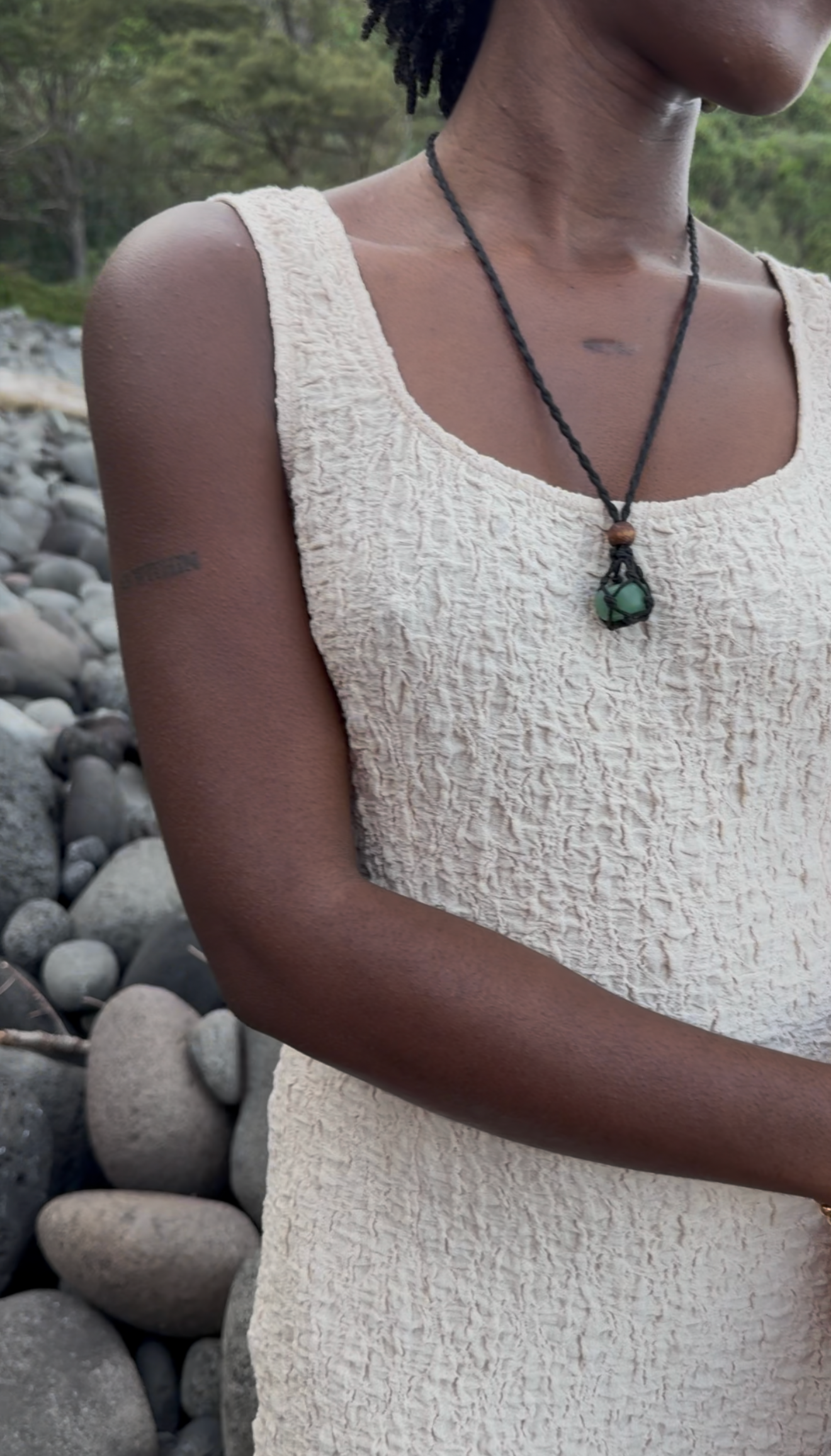 YOU HAD ME AT ALOHA (DREAMY CREAM) - MIDI DRESS