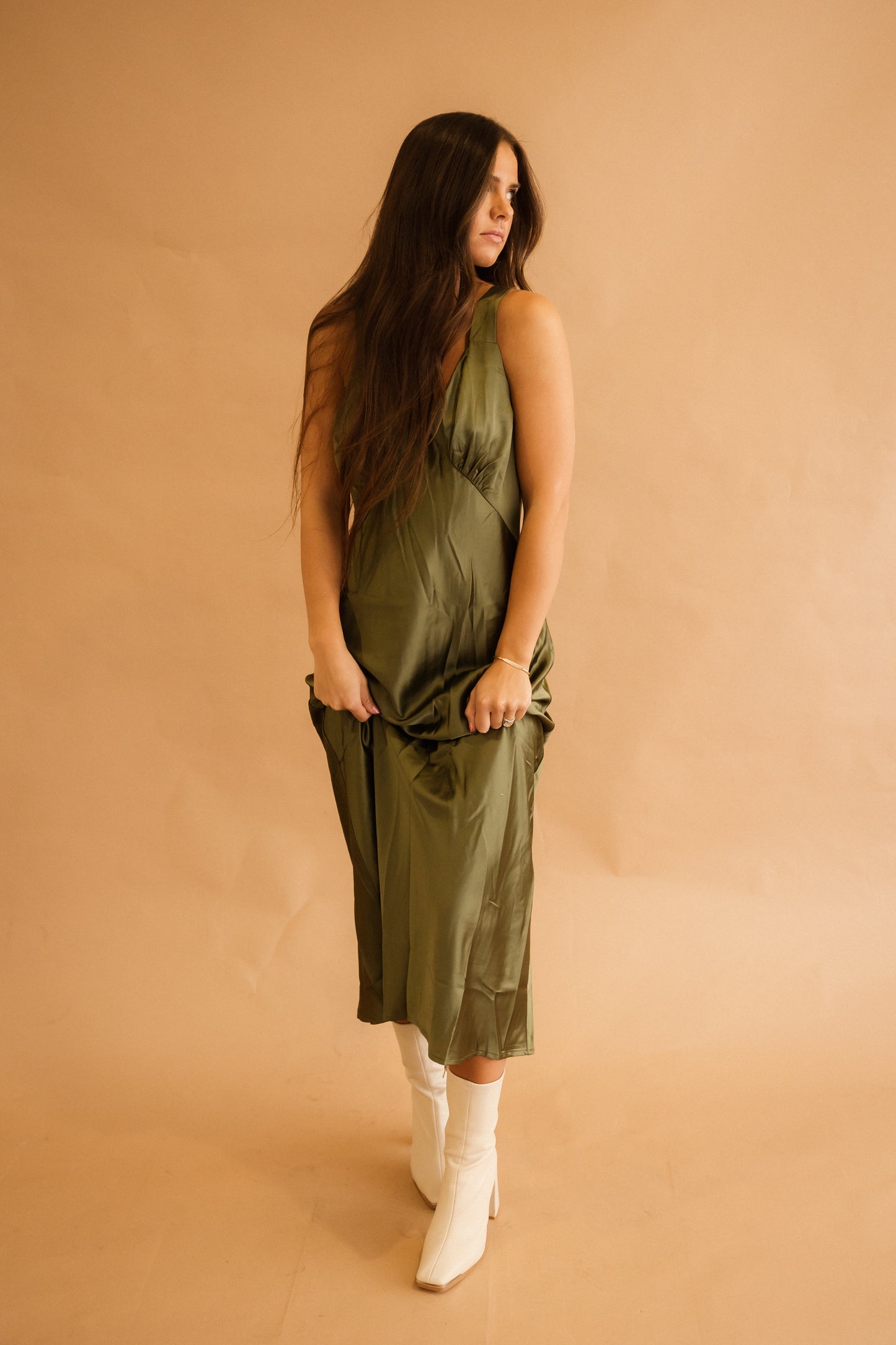 LEND THE OLIVE BRANCH - MIDI DRESS