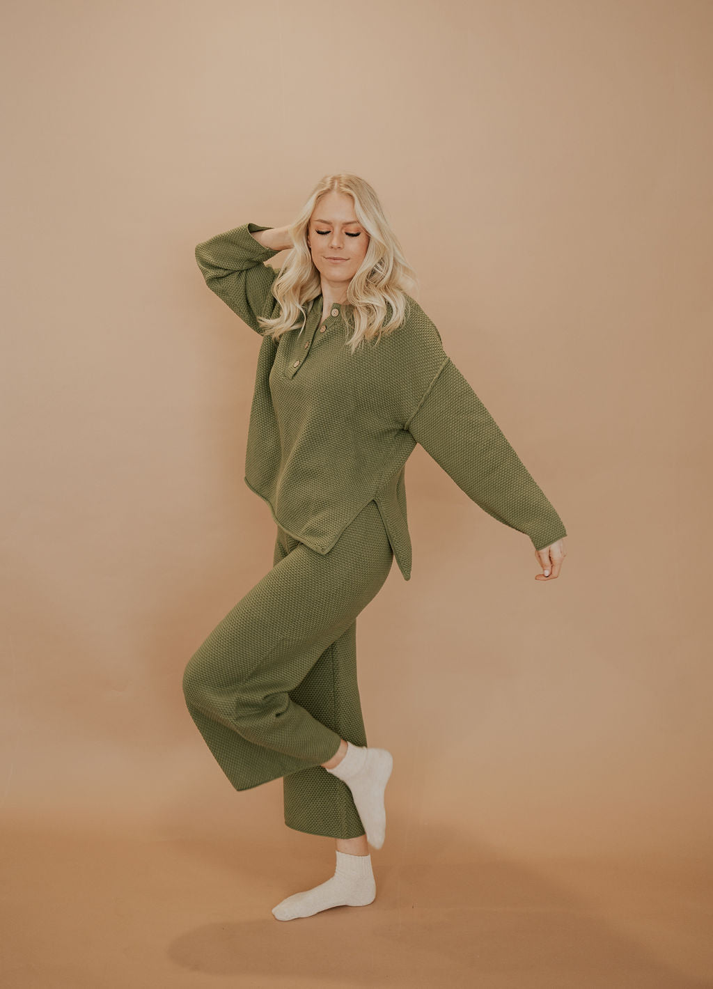PALMER SWEATER SET - PINE GREEN - BOTTOMS