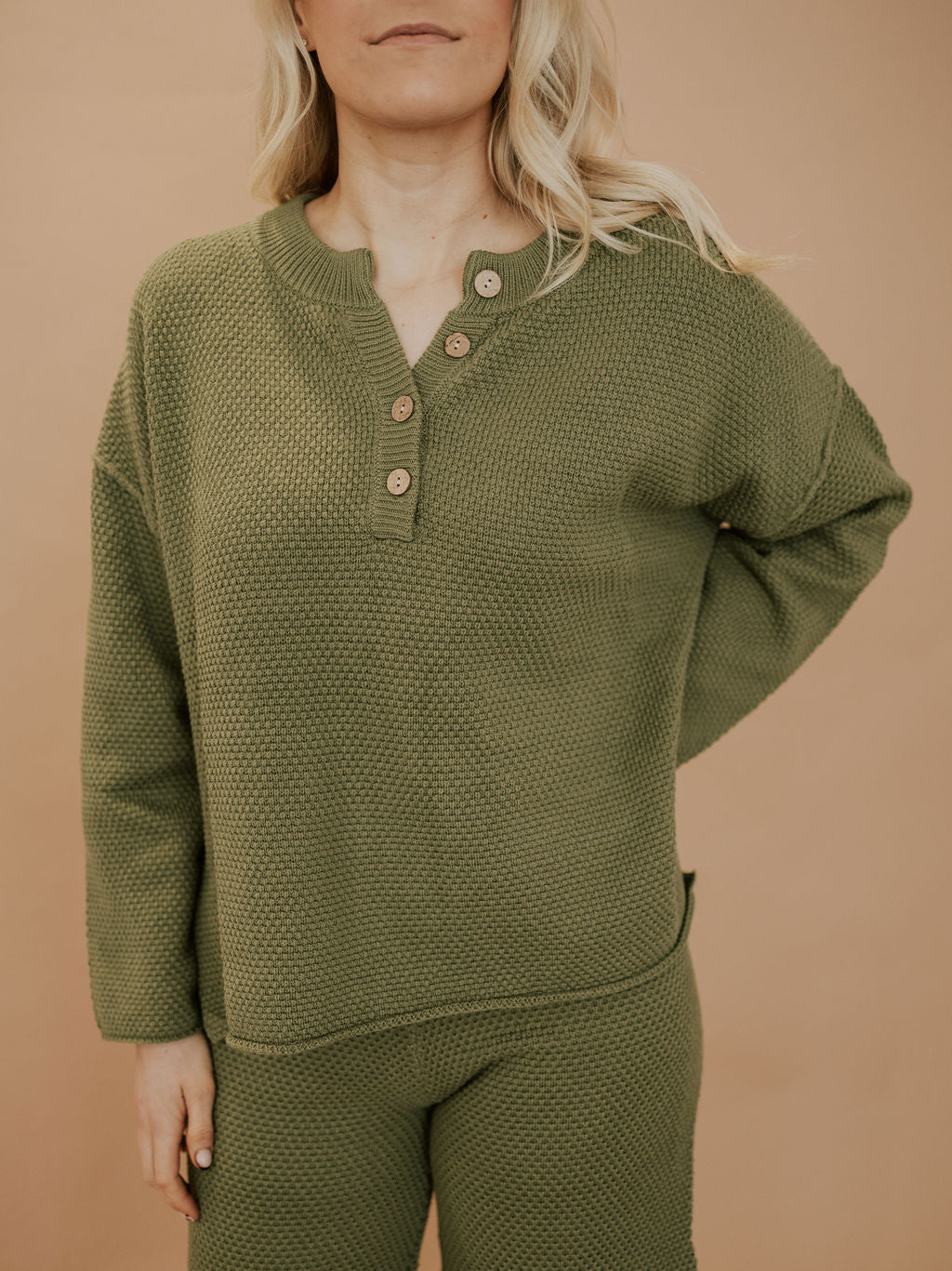 PALMER SWEATER SET - PINE GREEN - TOP