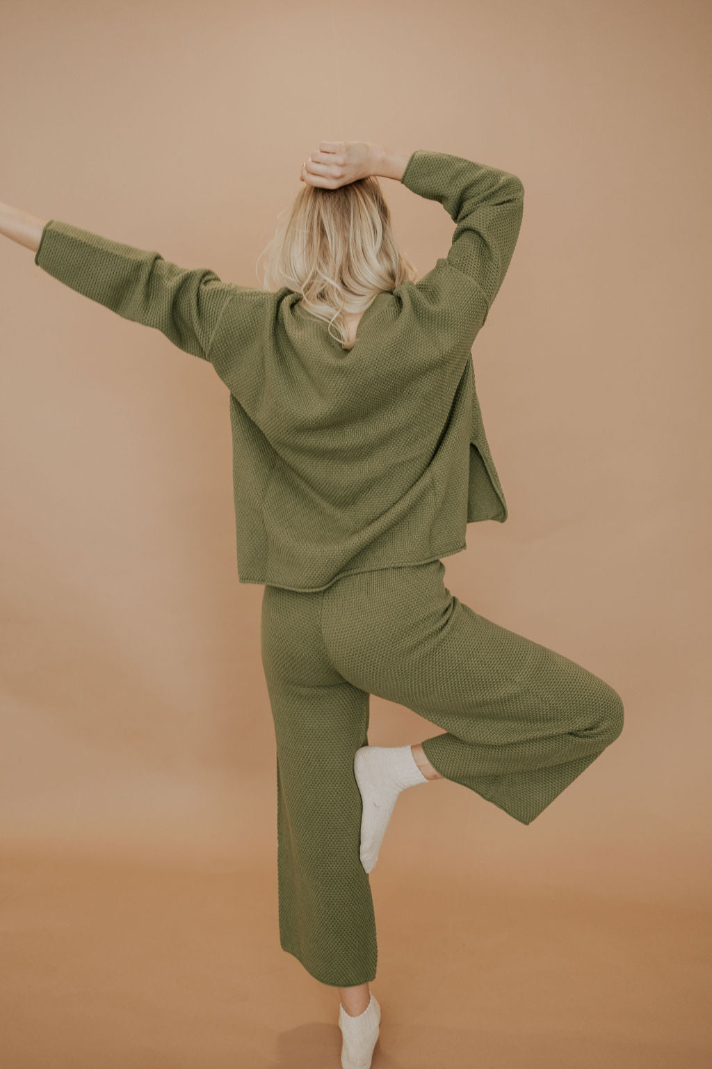PALMER SWEATER SET - PINE GREEN - TOP