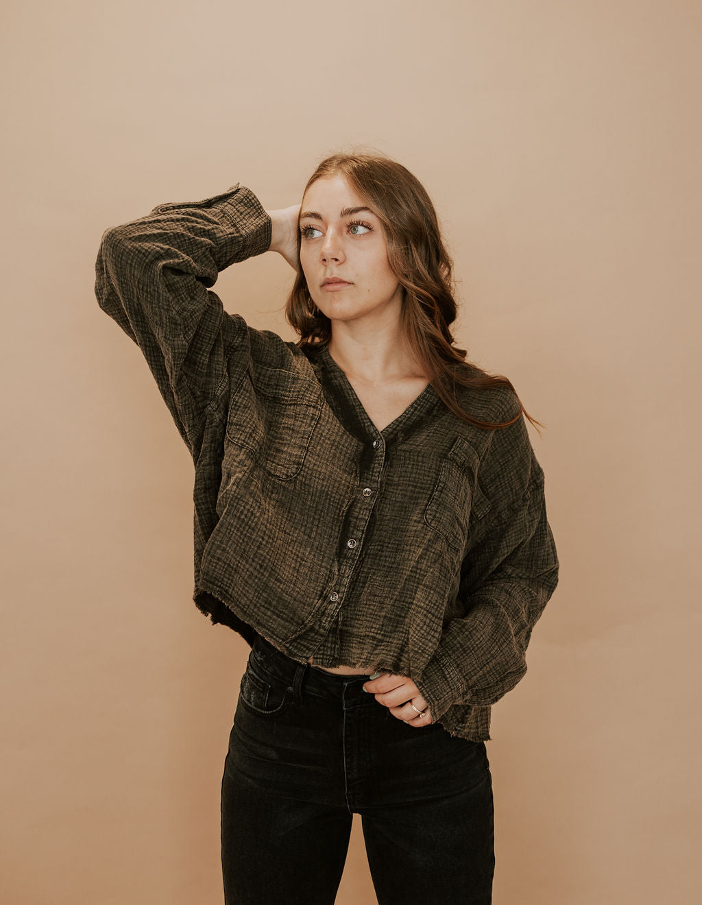 BENTON BUTTON UP - TOP