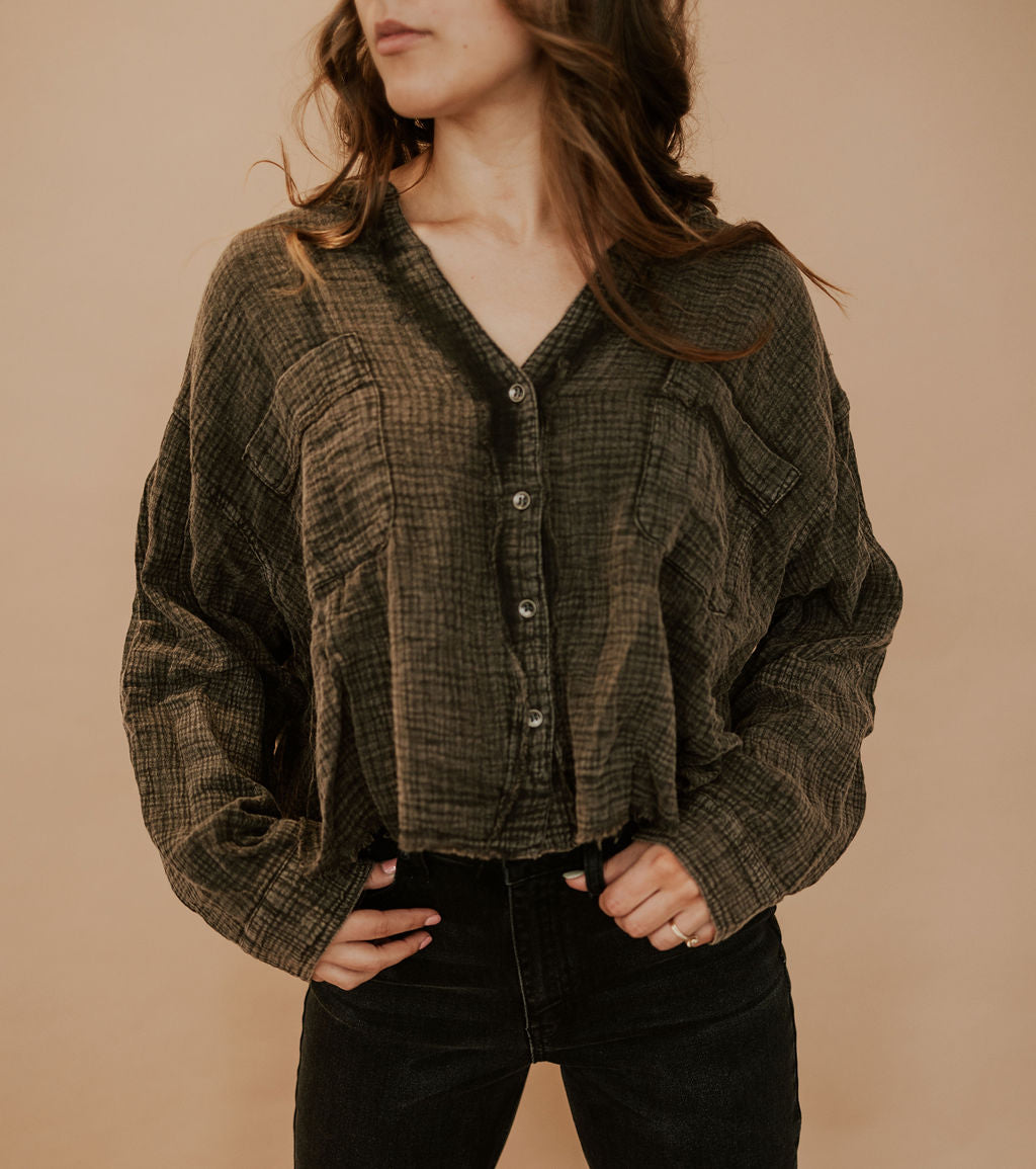 BENTON BUTTON UP - TOP