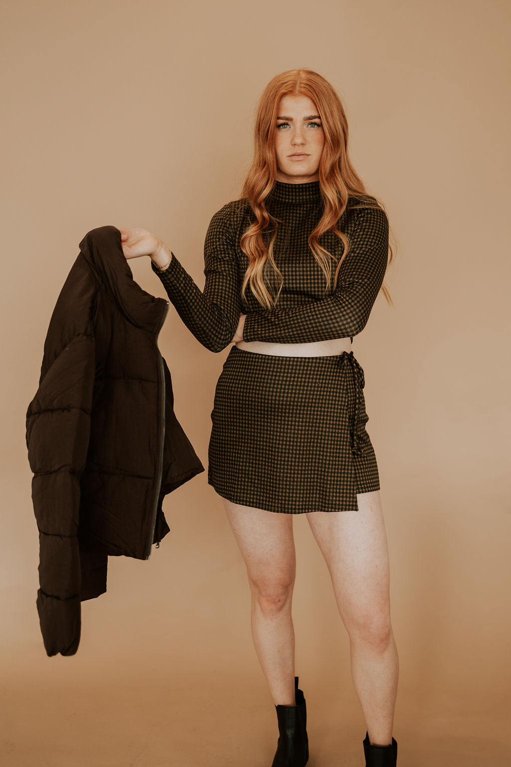 PECAN PLAID - SKORT