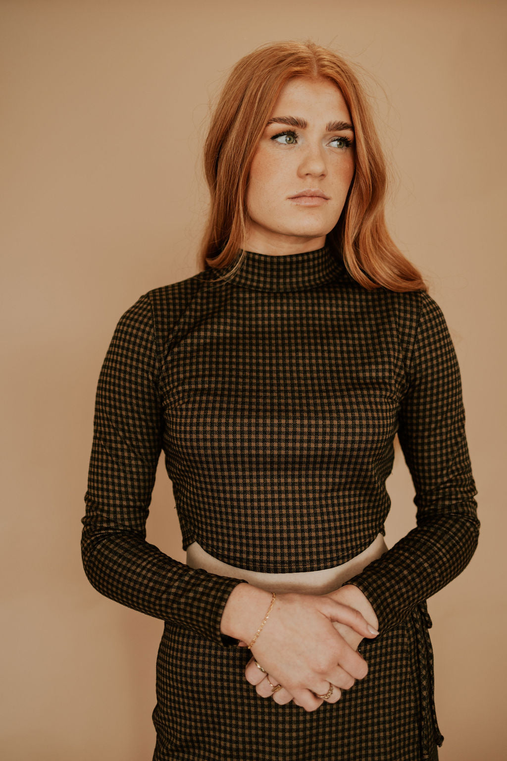 PECAN PLAID - TOP