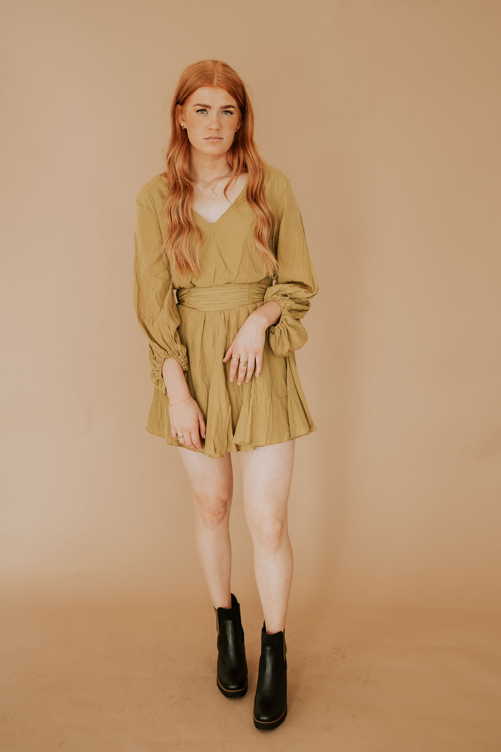CLEO RUCHED WAIST - MINI DRESS