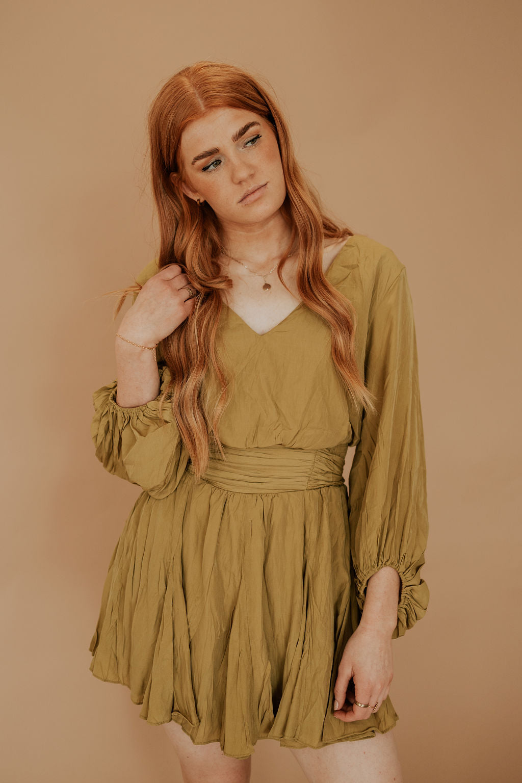 CLEO RUCHED WAIST - MINI DRESS