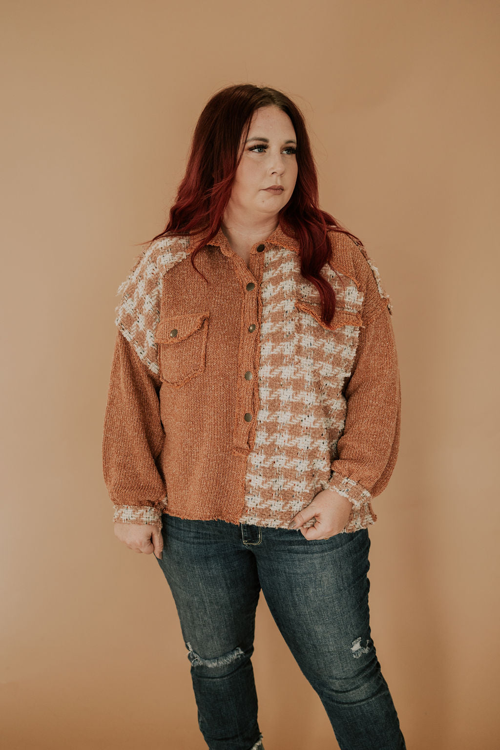 RUST HOUNDSTOOTH - SHACKET