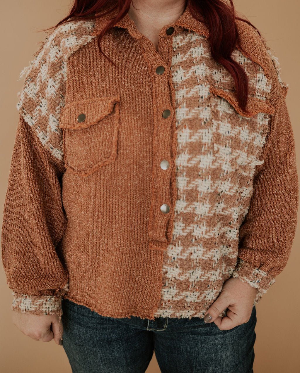 RUST HOUNDSTOOTH - SHACKET