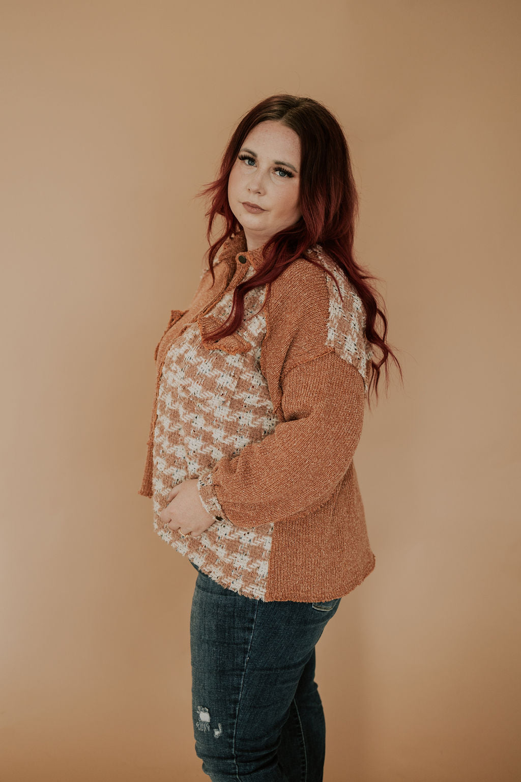 RUST HOUNDSTOOTH - SHACKET