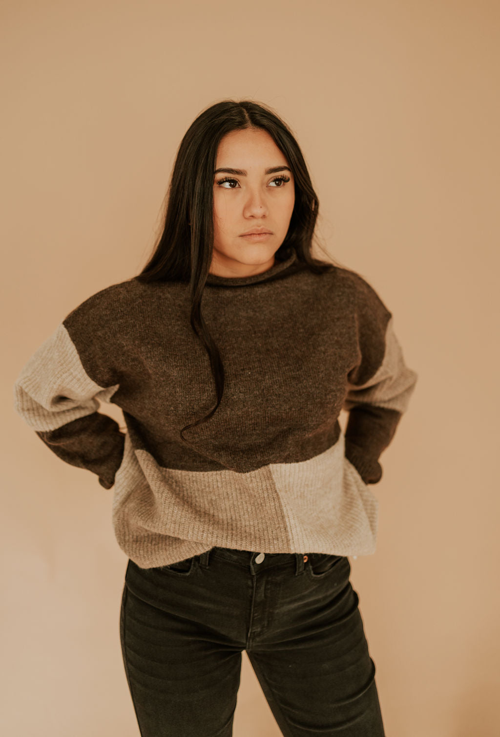 MONOCHROMATIC MOCHA- SWEATER