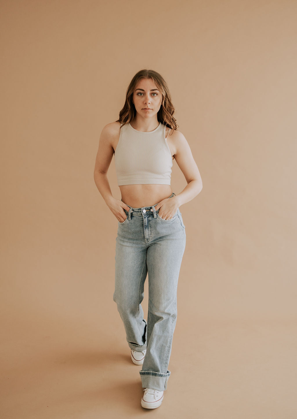 LIZA - TANK IN TAUPE