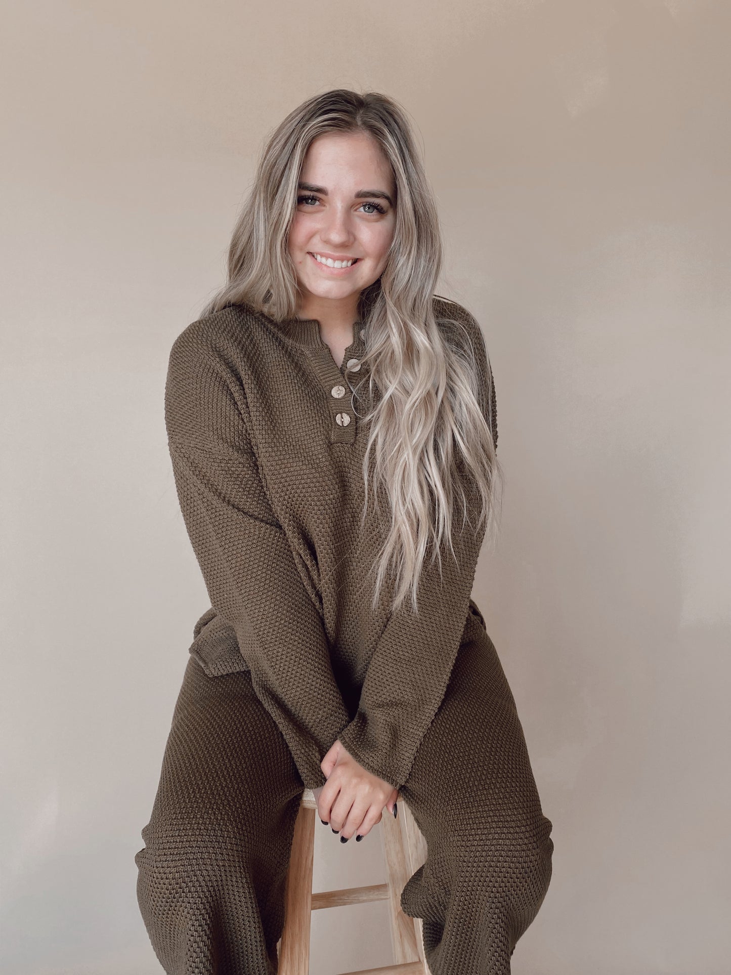 PALMER SWEATER SET - URBAN OLIVE - BOTTOMS