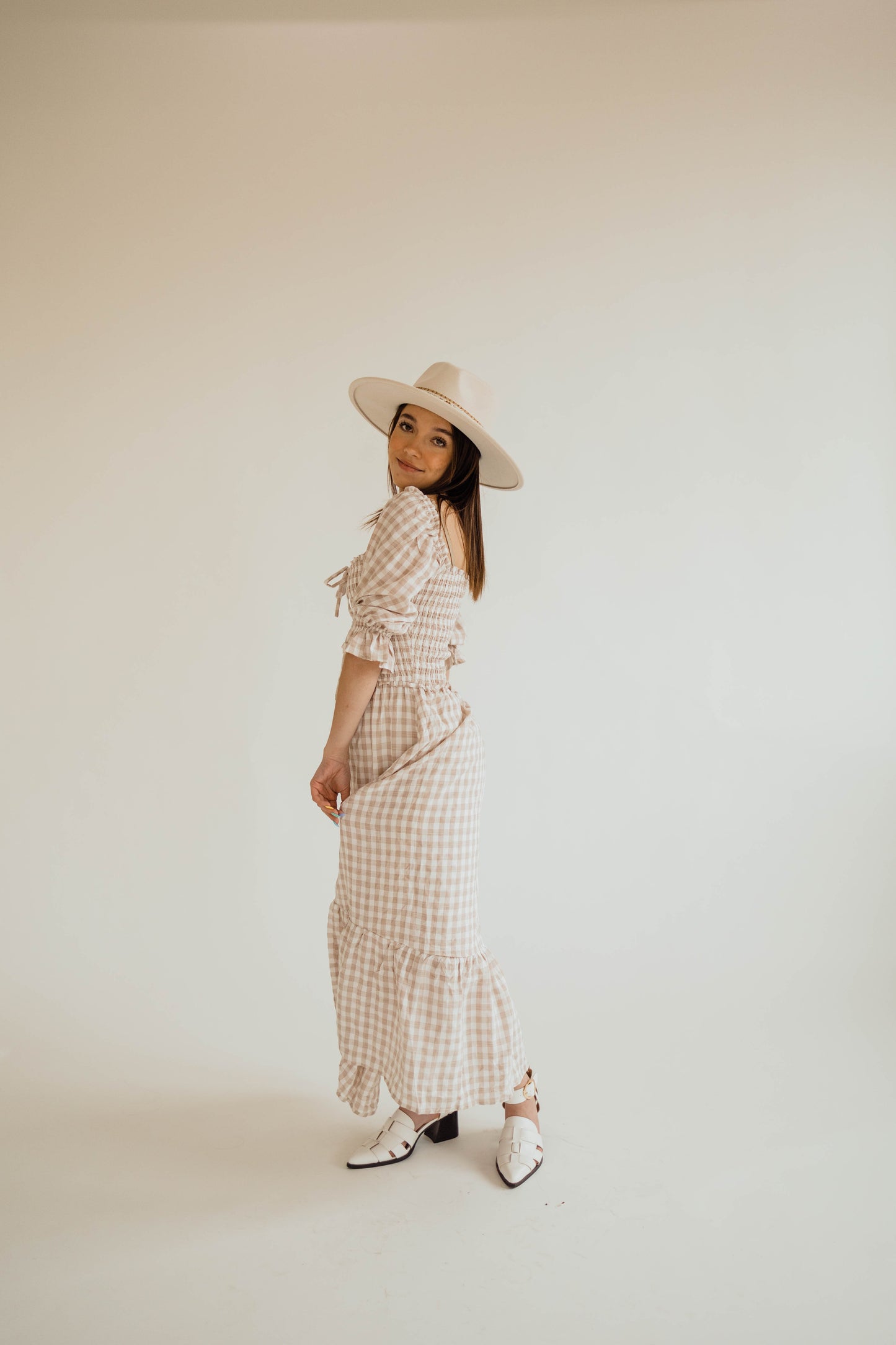 GINGHAM HERE - MIDI DRESS