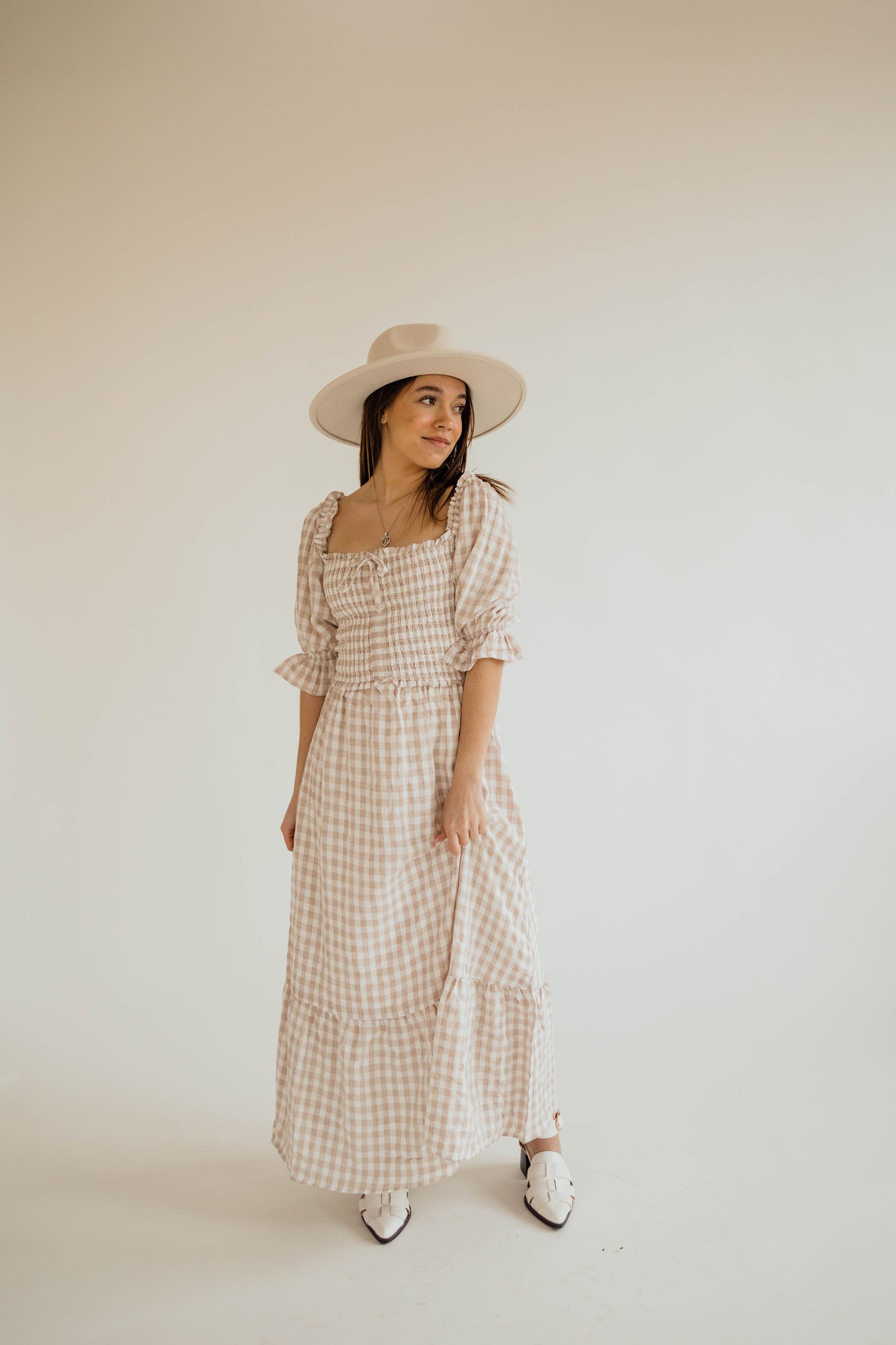 GINGHAM HERE - MIDI DRESS