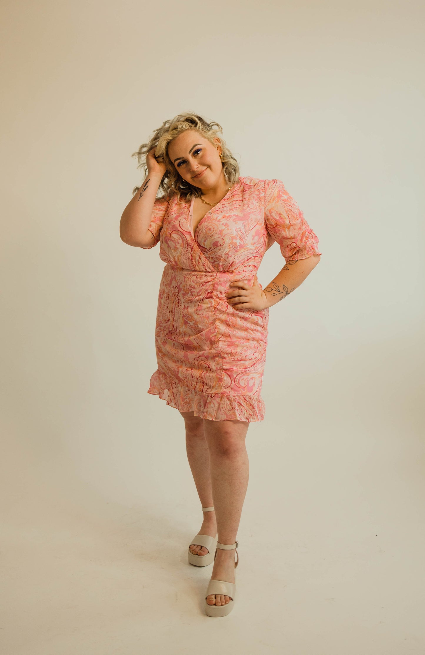 THE SOPHIA PAISLEY MINI DRESS — FINAL SALE