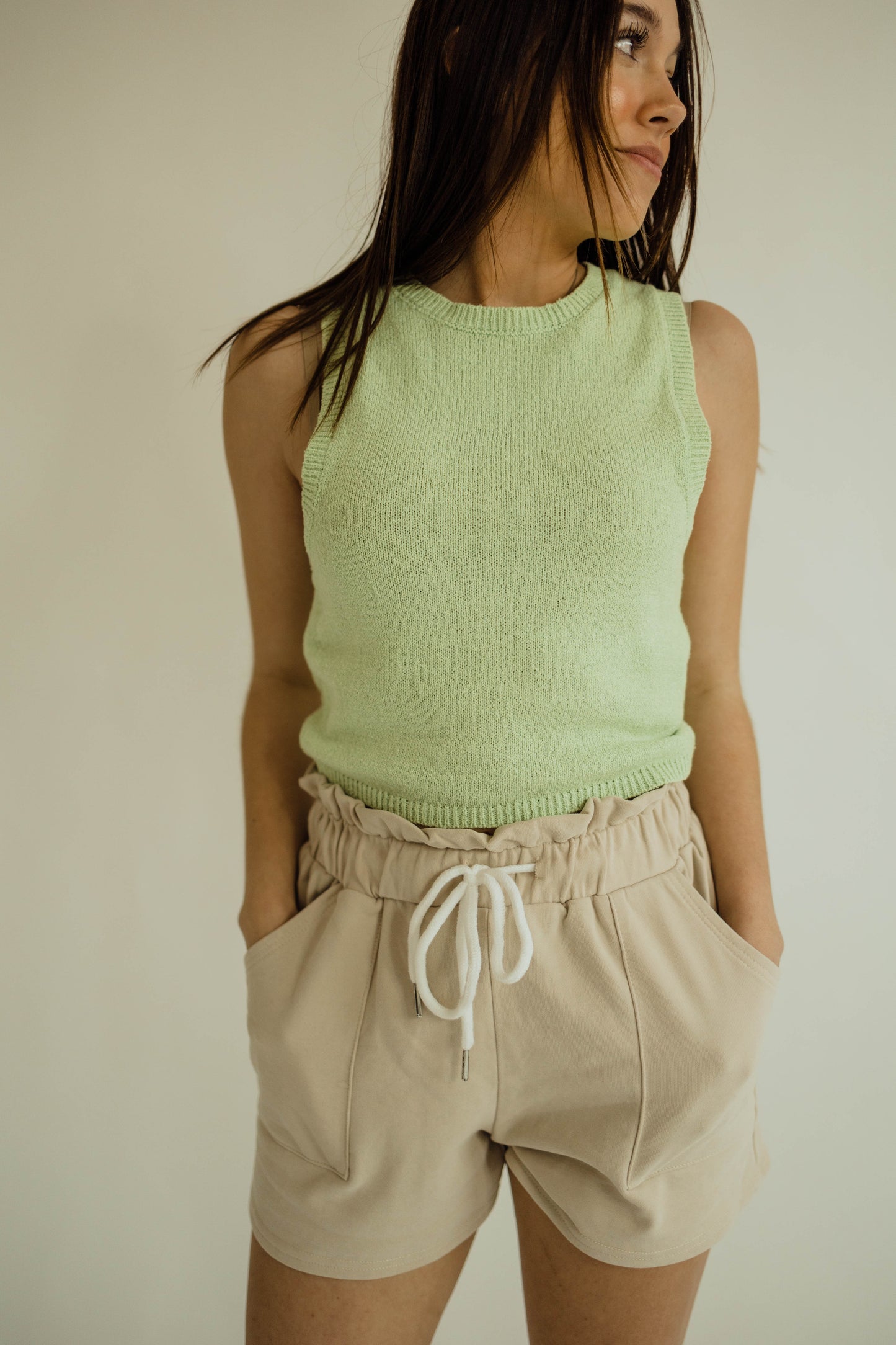 LITTLE GREEN - SWEATER TANK