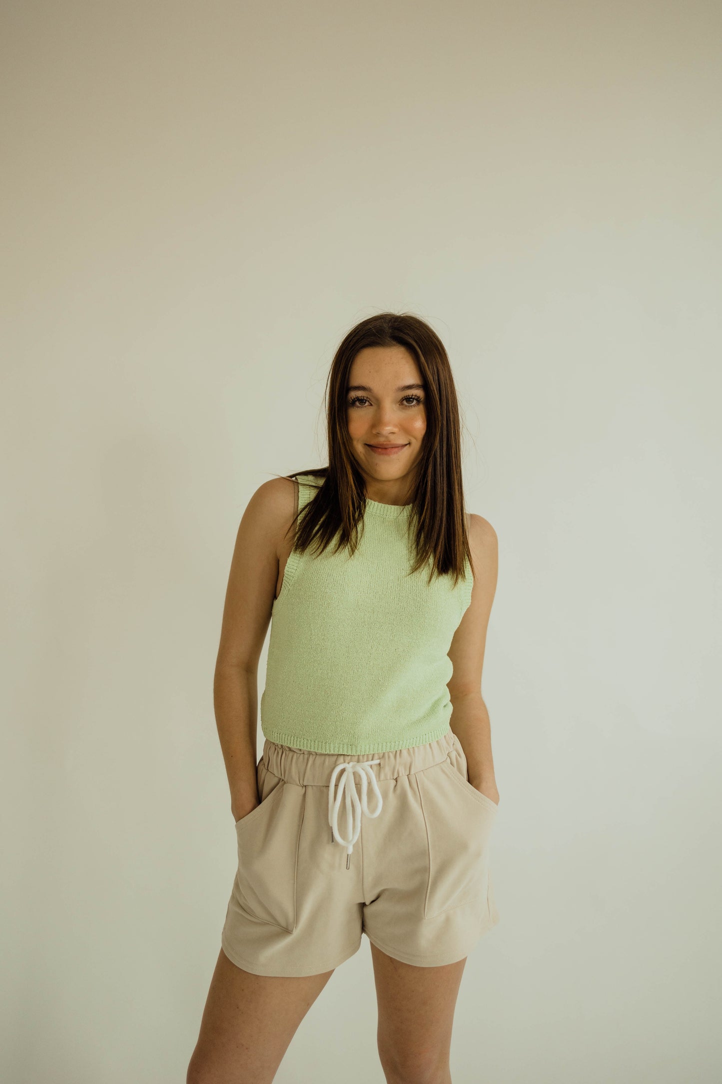LITTLE GREEN - SWEATER TANK