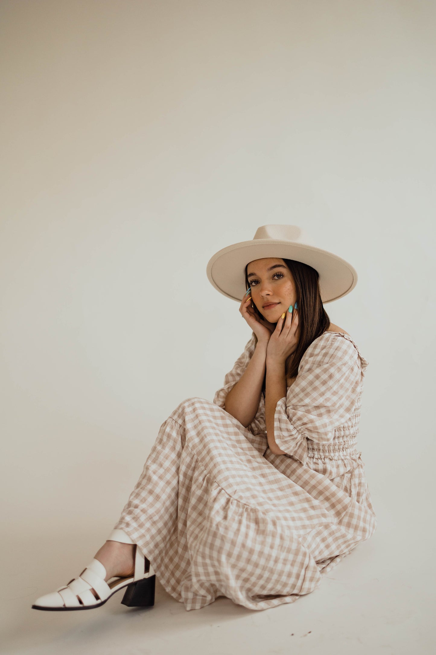 GINGHAM HERE - MIDI DRESS