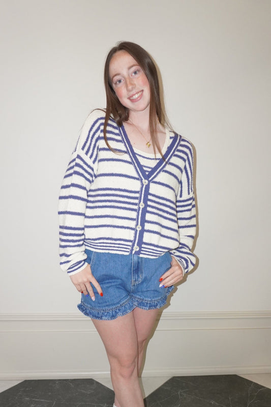 SEA-ING STRIPES - CARDI (SET)