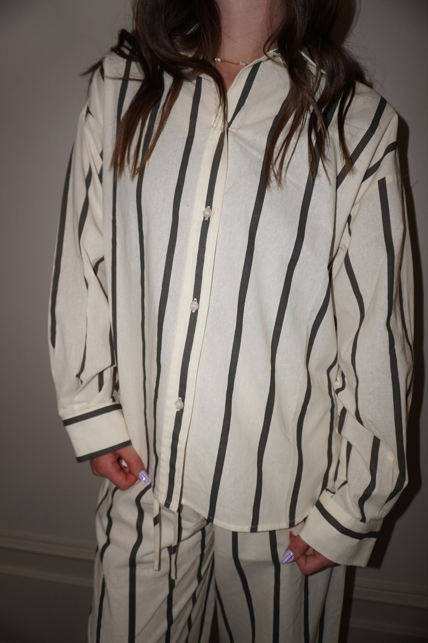 SALT AND PEPPER (SET) - STRIPE TOP
